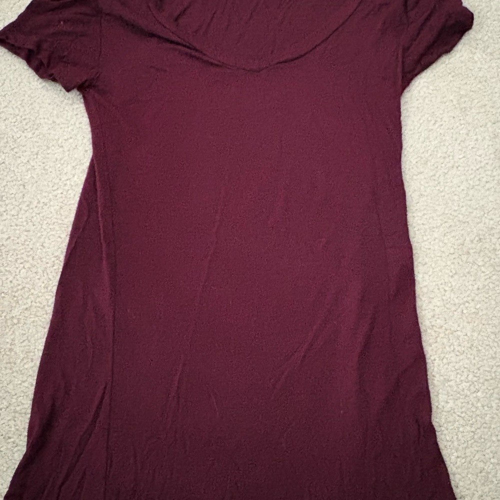 American Dream Deep Burgundy Short Sleeve Top